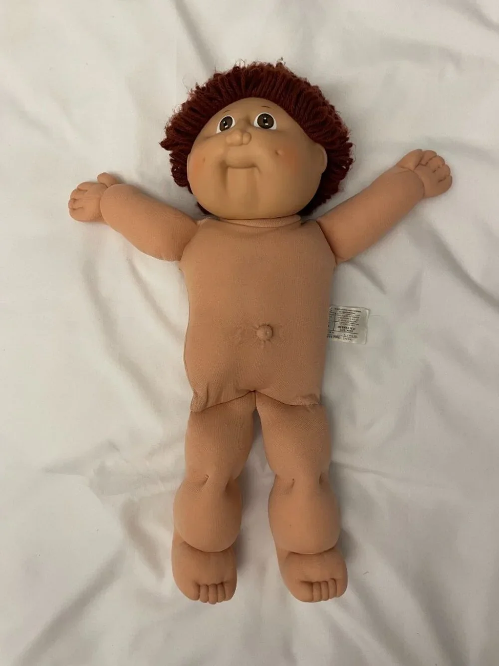Cabbage Patch Kids Vintage 1985 Doll Denim Overalls Hat Shirt Shoes Certificate
